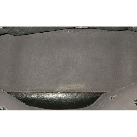 Coach Perforated Bow Crossgrain Leather Sierra Satchel 59344 SV/Beechwood - Picture 4 of 16